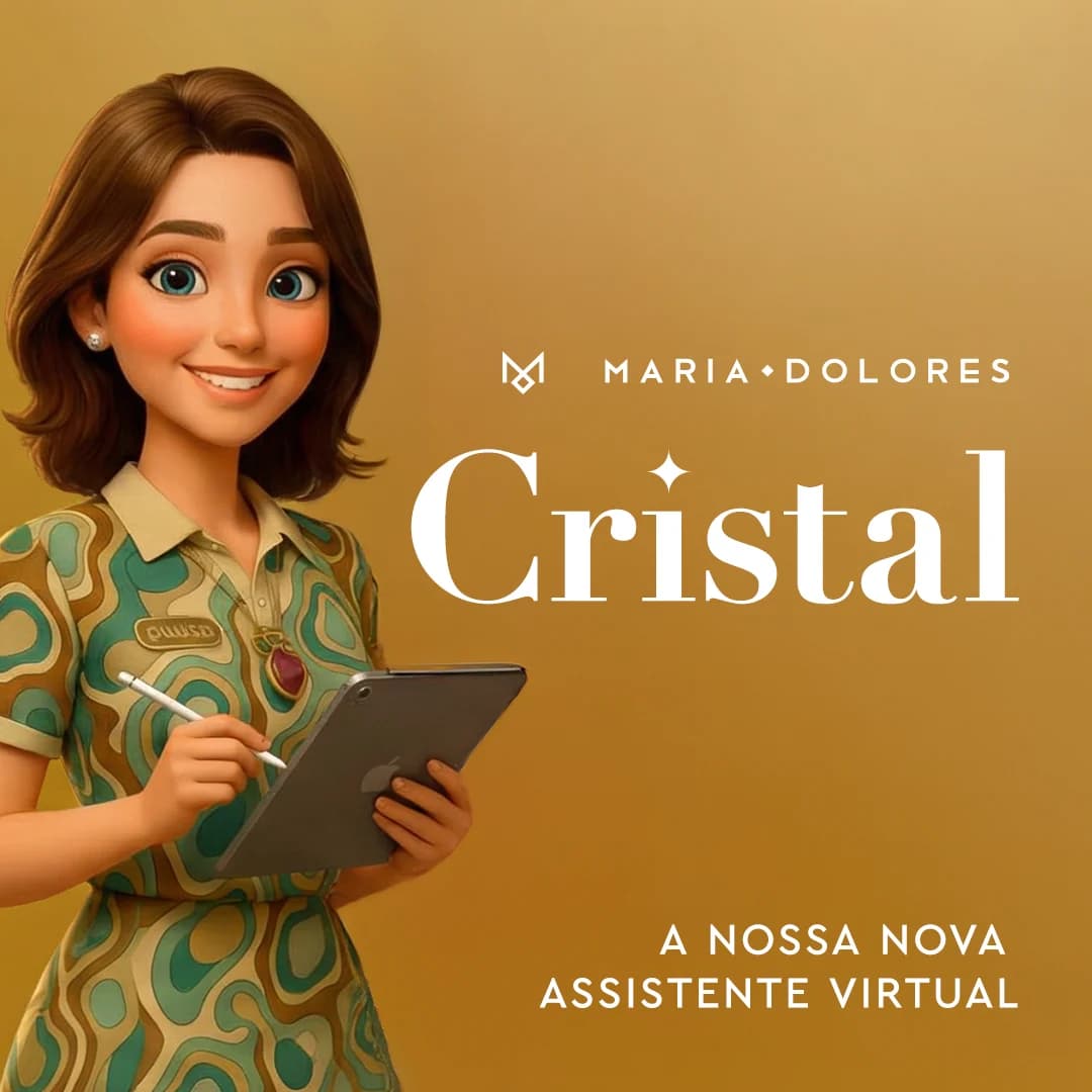 Cristal IA + assistência técnica — diferencial da revenda Maria Dolores