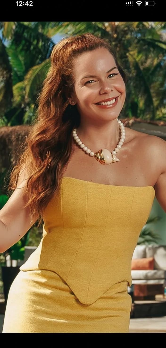 Fernanda Souza usando joias autorais Maria Dolores