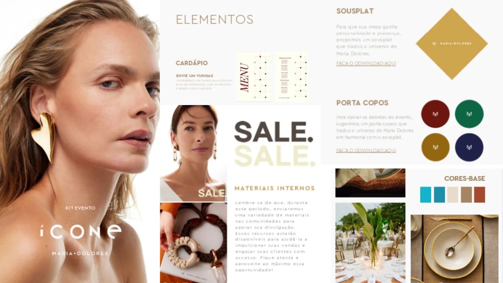 Kit evento + datas comerciais — diferencial da revenda Maria Dolores